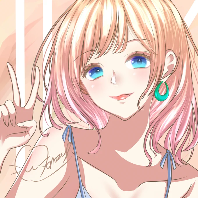 アイコン変えました!
これからもよろしくね!😌

#イラスト好きな人と繋がりたい 
#イラスト練習中 
#ものずぃ
#アイコン描きます 
