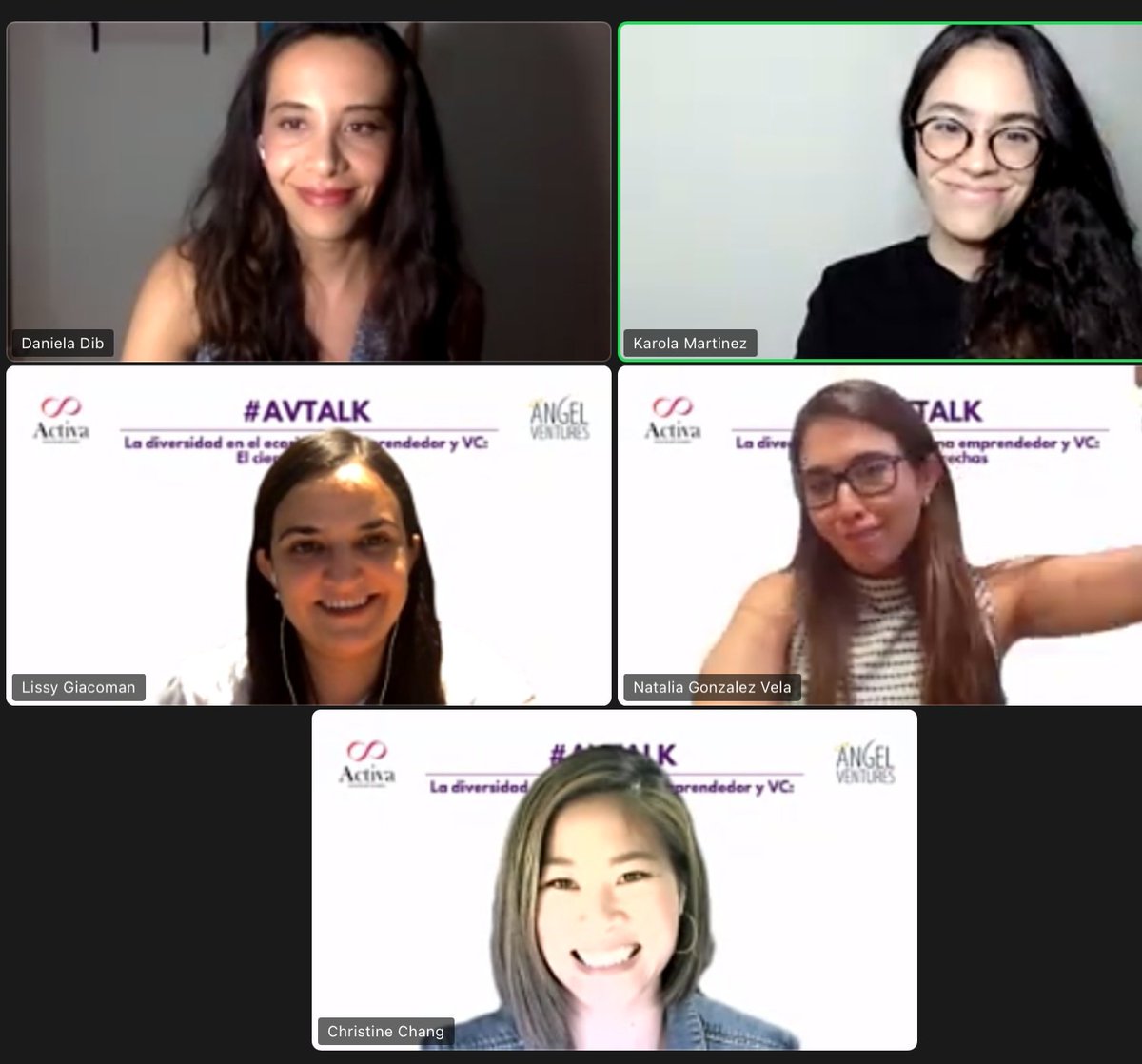 AVM_Mex's tweet photo. #AVTalk🚀 ¡Gran panel con increíbles mujeres líderes en el ecosistema emprendedor y en la indistria de VC!🌎 ¡Agradecemos a nuestras panelistas por su participación!💥 @dandiba @lissymgc @karolamarti @CChangs @NataliaGonzVela #AVActiva #WomenWhoLead👩🏻‍💼 #womenempowerment #8M https://t.co/fsFMmDr9I6