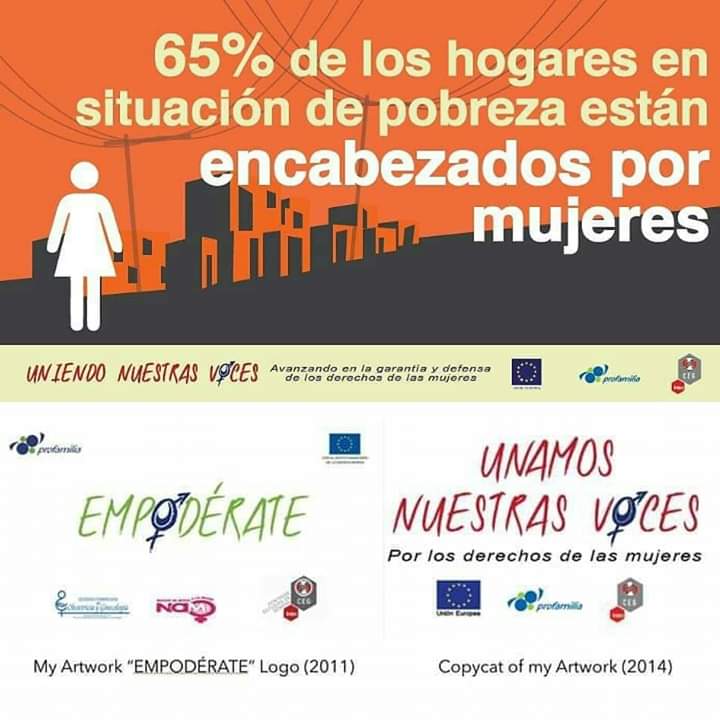 RosamnaReynoso's tweet photo. ¿Con qué moral #UniónEuropea,  #INTECRD y #ProfamiliaRD dan estadísticas d hogares pobres encabezados por mujeres, con el PLAGIO a una mujer a la que le han lesionado sus derechos a ingresos económicos por su obra gráfica: desde el año 2011 por robo y desde el 2013 por PLAGIO? https://t.co/39Guo5xIMP