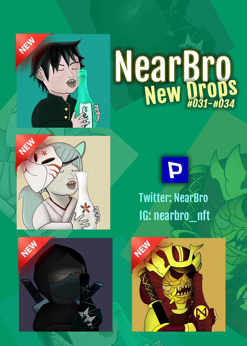 NearBro_NFT's tweet image. NearBro🆕
#031-#034
🍶🦊⭐️🪙
are waiting for you On Paras @ParasHQ 
paras.id/collection/nea…
.
.
.
#PARASnft  #NFTCommmunity  #NFTs