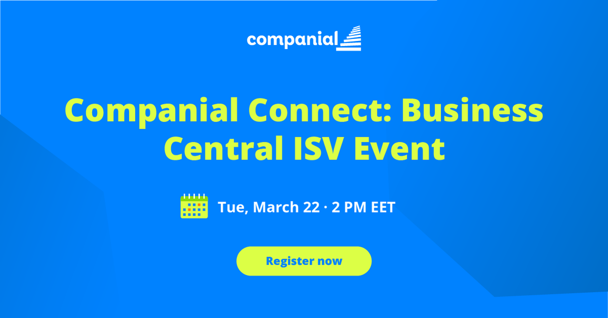 1ClickFactory's tweet photo. Join the first-ever event for business owners &amp; executives of #Dynamics365 Business Central ISVs. We’ll gather with experts and other ISVs to learn about the “cloud” future, share our experiences, &amp; discuss the ways how to grow business → https://t.co/kRKBCwYDuL

#microsoftisv https://t.co/1qC2DCmHWG