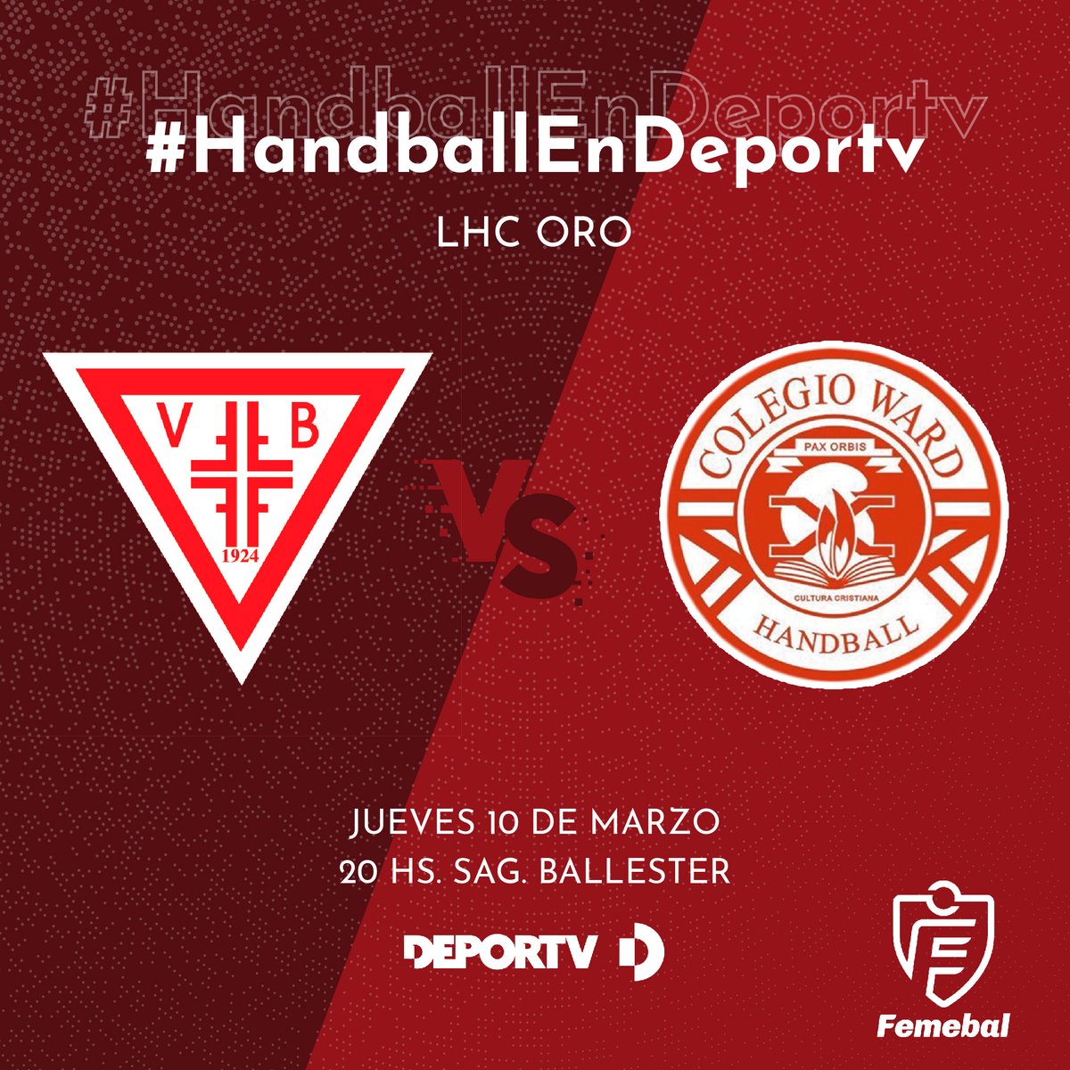 femebal's tweet photo. ¡Comienza el Apertura!

Mañana desde las 20 hs. prendete a la pantalla de @canaldeportv  vivir dos partidazos de la rama masculina.

Desde las 20 hs. SAG Ballester enfrenta a Ward. A continuación, Luján, uno de los ascendidos, hará lo propio contra San Fernando. https://t.co/Ky8tOpMggo