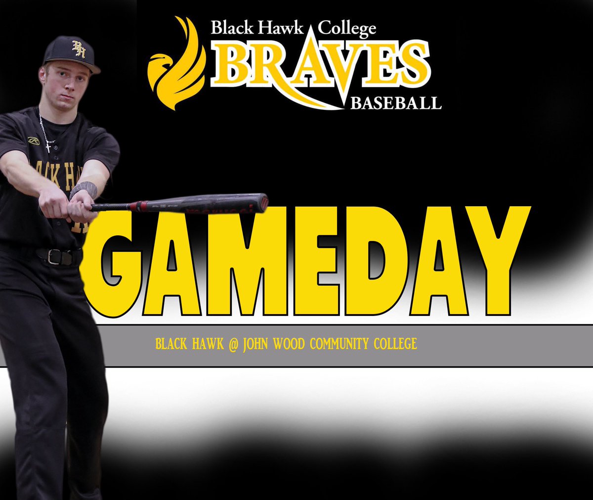 BHawksbaseballH's tweet photo. The Braves (1-3) are on the road today at John Wood Community College (3-4) in Quincy, IL!

🏟 John Wood Baseball Field
📍 Quincy, IL
⏰ 12:00 PM / 2:00 PM (DH)
📊 G1: https://t.co/0TGAjIiVzV
📊 G2: https://t.co/czGwPeWTPE

#BHCBaseball https://t.co/Xz8OUdSMoP