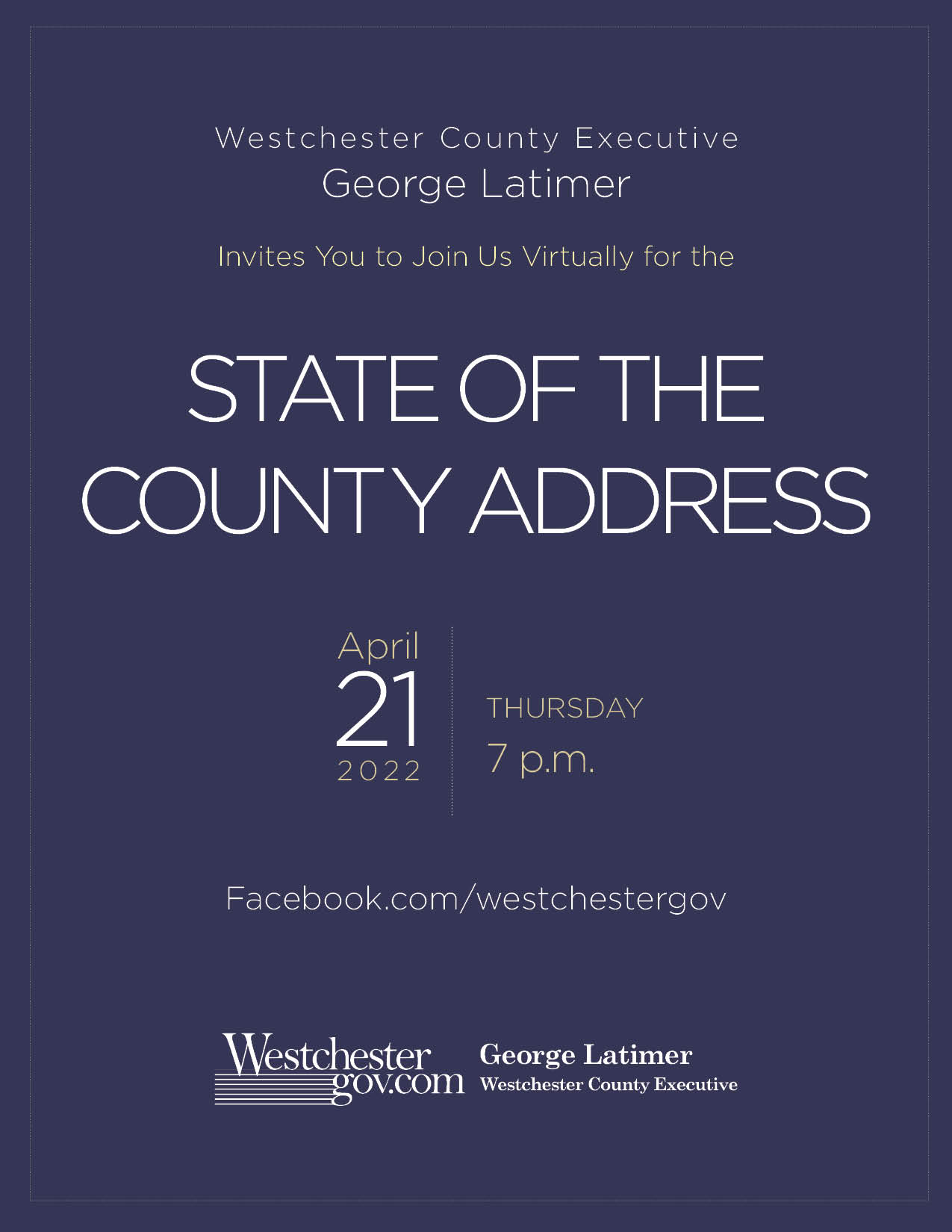Westchester Gov on Twitter "Join us as County Executive Latimer