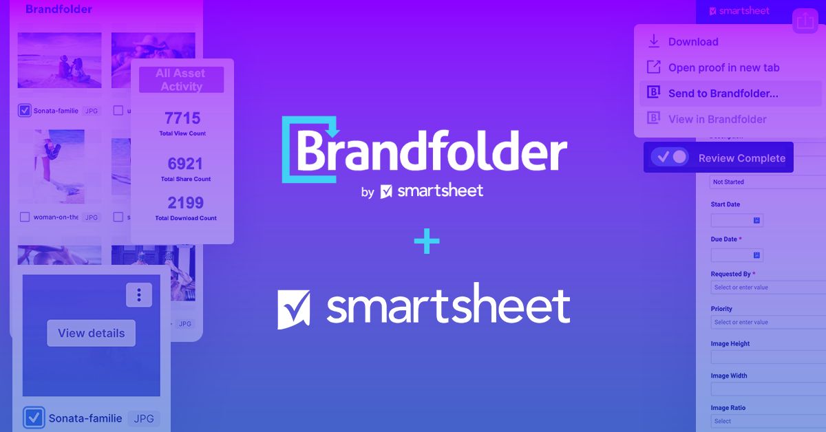 Today, we’re happy to announce enhanced capabilities to our <a href="/Brandfolder/">Brandfolder by Smartsheet</a> integration to support the entire content, creative and workflow life cycle from start to finish. With Smartsheet &amp; Brandfolder, marketers can focus on making their best work shine: bit.ly/3KlHfBM