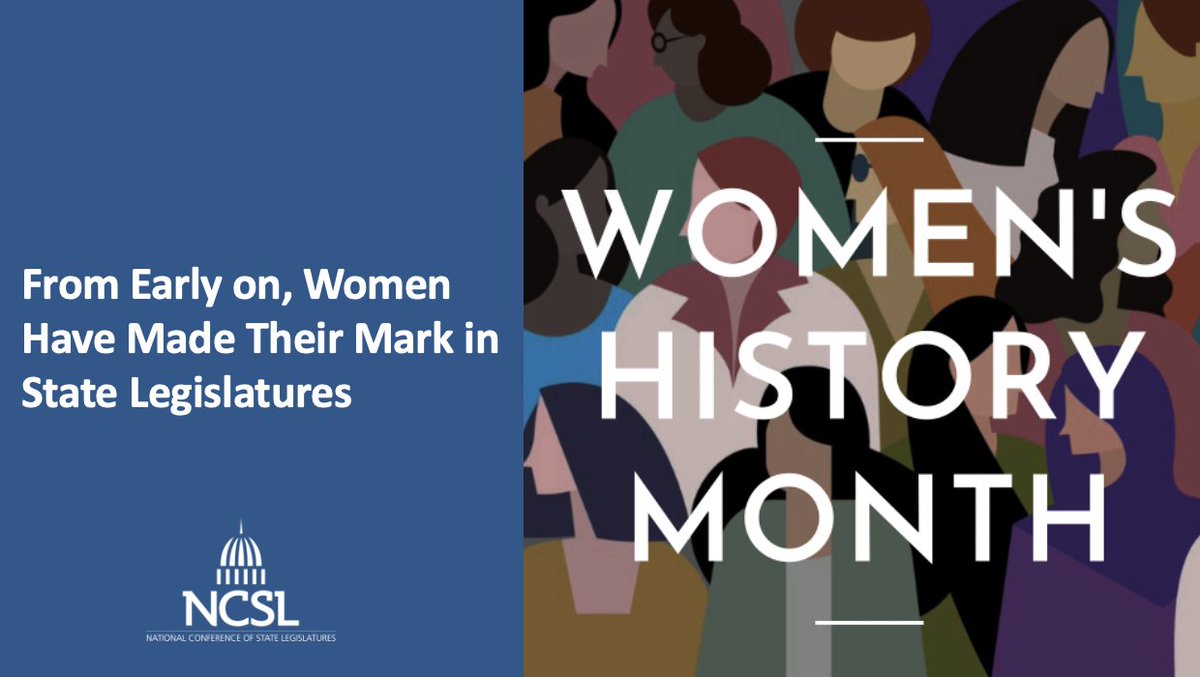 NCSLorg's tweet photo. Did you know in 2022, women make up 30.7% of legislators nationwide? #NCSL celebrates #womenshistorymonth2022 and looks back at how women have made their mark in state legislatures. #NCSLnews | https://t.co/SQTQYUU1S3 #StateLeg #StateLegislature #Government https://t.co/R8m4prU9Ia