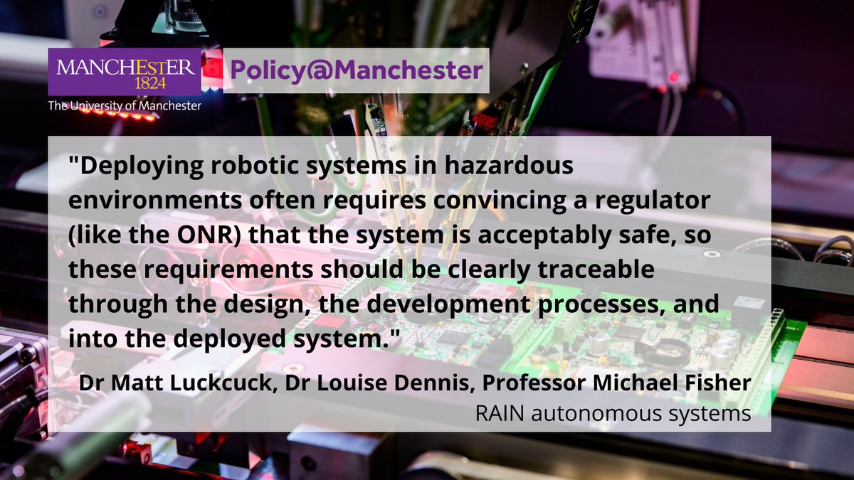 In this blog, @MattLuckcuck @louiseadennis & Prof Michael Fisher of @RAIN_hub discuss decision-making in artificial intelligence & how this affects trust in autonomous systems. Sign up for the Rain Hub workshop: eventbrite.co.uk/e/rain-worksho… Read the blog: ow.ly/KC7p50I6OMC