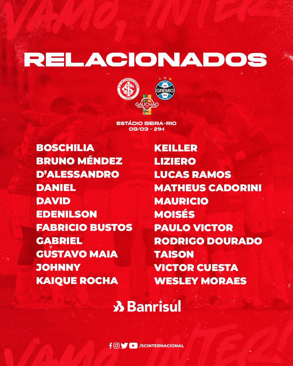 smellolucas's tweet photo. Relacionados do Inter para o Gre-Nal 435.

#InterENM https://t.co/bKb23XgZut
