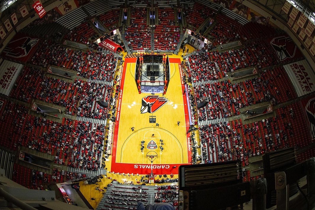 BallState's tweet photo. These Worthen views 🤩

📸 @sblankphoto https://t.co/TPSHWxMurB