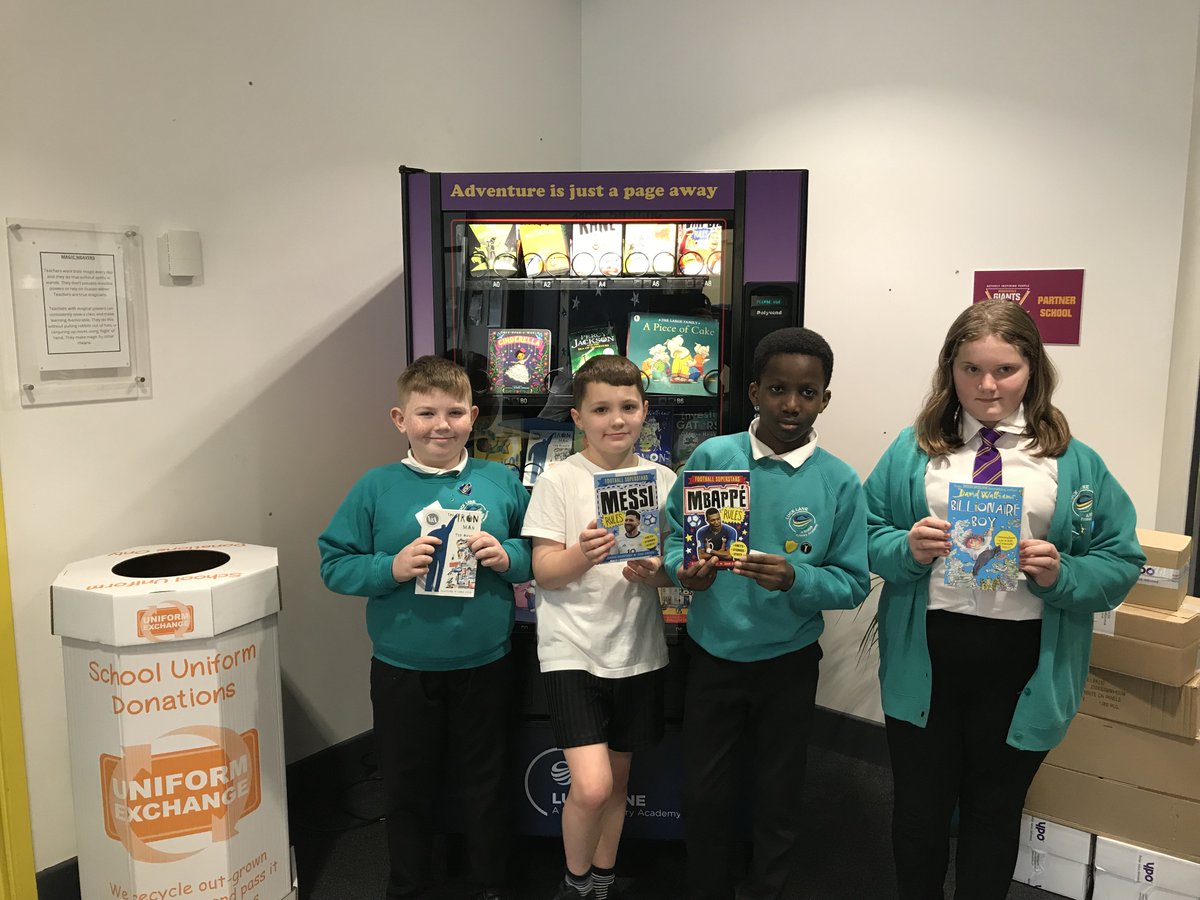LuckLanepri's tweet image. A massive well done to these 4 amazing children for achieving 100% on an AR quiz meaning they were picked out to choose a book from our vending machine!
Remember: the more quizzes you complete, the more chance you have of being picked!
@AccReader @MrMCGrammar 
#readingisamazing