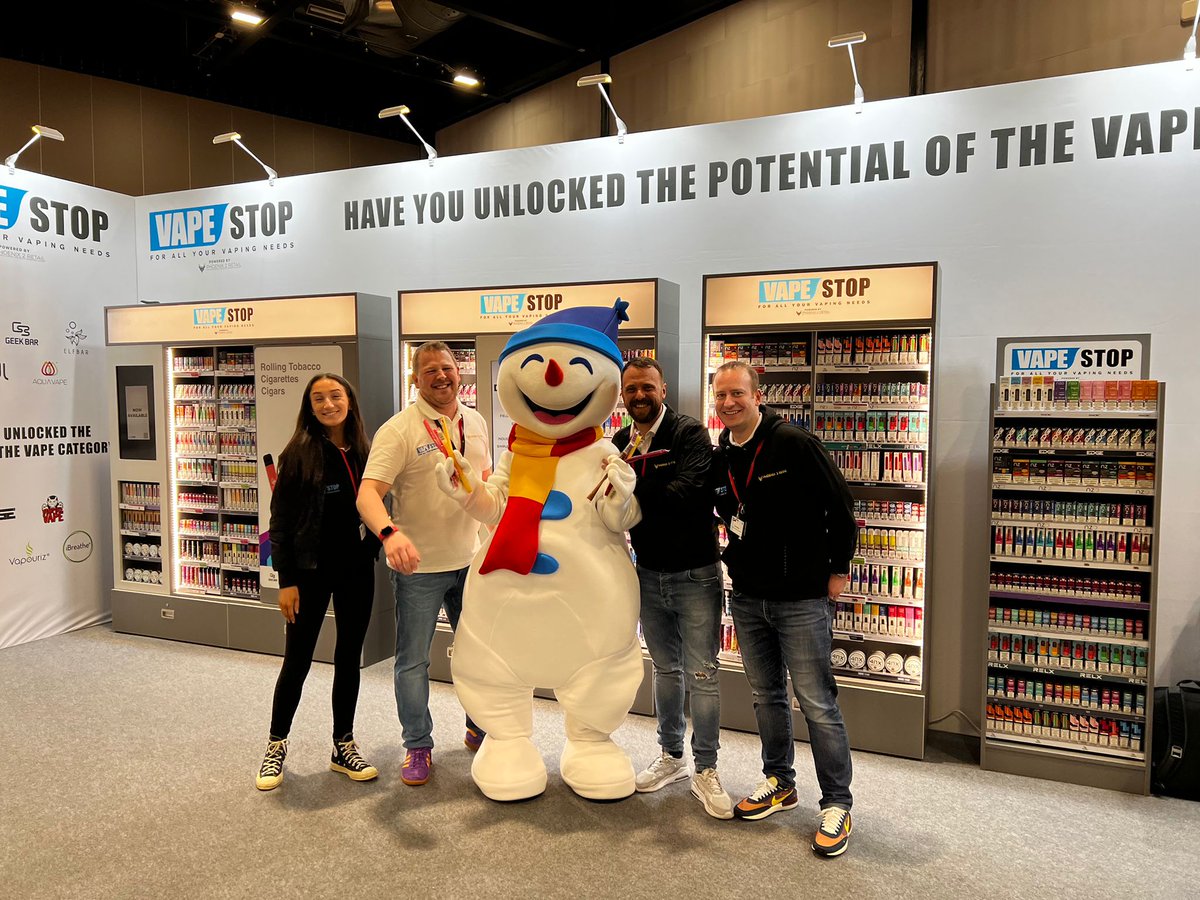 Come and say hi to our #vapestop team at the #2022UnitasTradeShow. Remember to ask about the FREE fixture too!