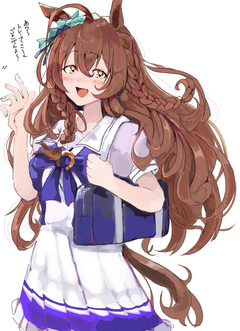 メジロブライト描きました。
#ウマ娘 