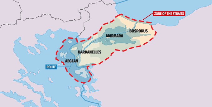 Map of the Zone of the Straits