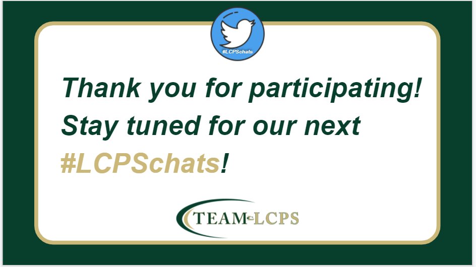 nhanki14's tweet photo. Thank you to all who participated in today's #LCPSChats! I hope everyone got some good ideas on how to integrate the 5Cs into their curriculum! Also, please feel free to continue responding after today, we would love to hear from you! https://t.co/gIOctRSv35