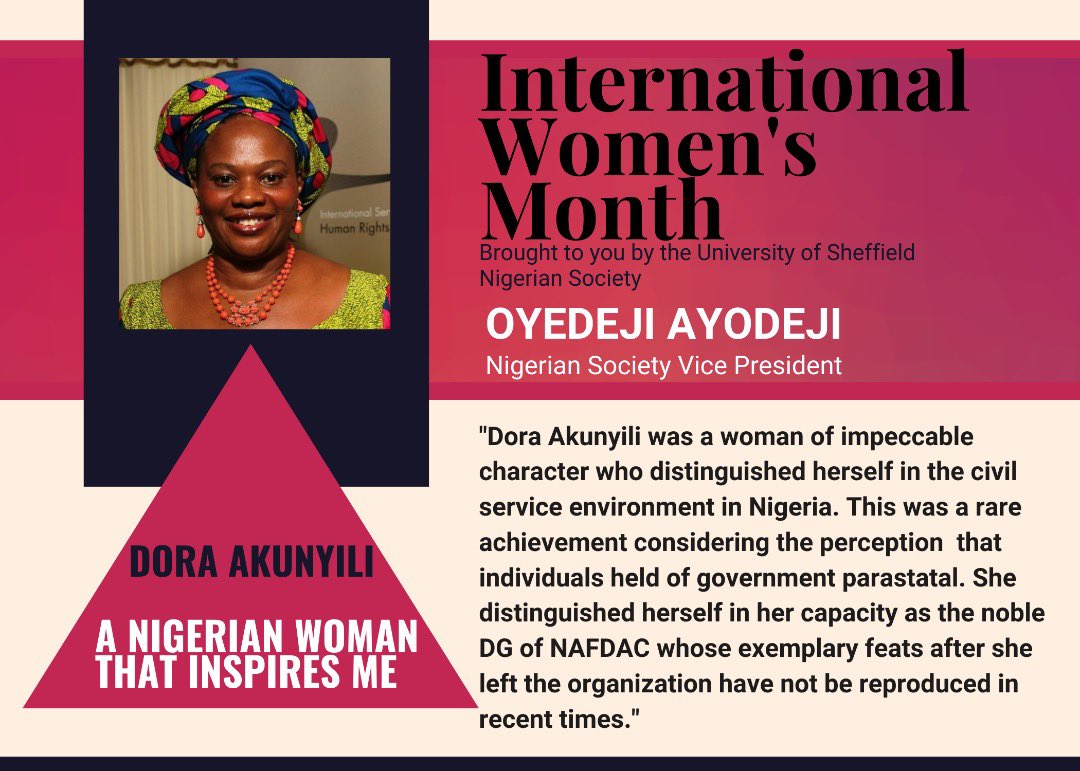 Nig Soc celebrates International Women’s day 🇳🇬✊🏾

Dora Akunyili