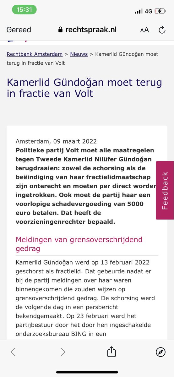 Interessante uitspraak van de rechter over zaak @ngundogan77. <a href="/VoltNederland/">Volt Nederland 👋</a> moet per direct maatregelen terugdraaien en heeft dus fout gehandeld. Tot zover de frissende vernieuwende bijdrage van VOLT…