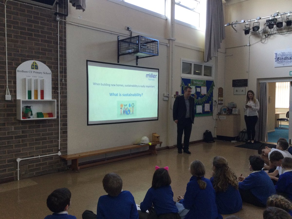 birdhamschool's tweet photo. Thank you @MillerHomesUK for coming to visit, Birdham learnt so much! #Sustainability #ourworldinthefuture #buildingdevelopments https://t.co/W75XqGdwsl