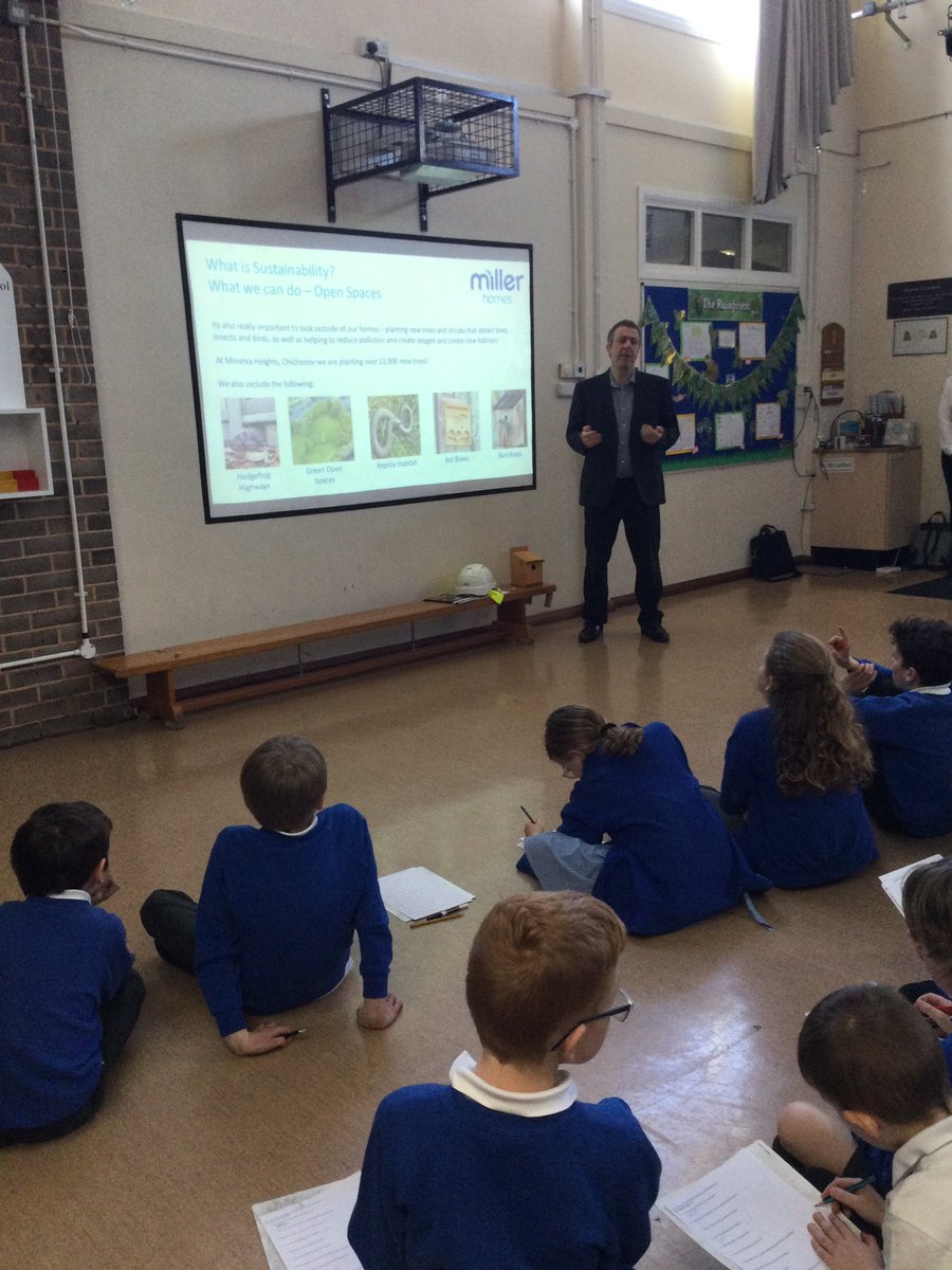 birdhamschool's tweet photo. Thank you @MillerHomesUK for coming to visit, Birdham learnt so much! #Sustainability #ourworldinthefuture #buildingdevelopments https://t.co/W75XqGdwsl