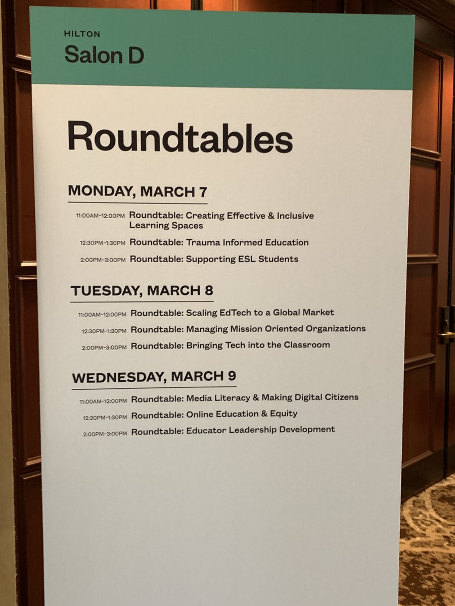 jfsowalsky's tweet photo. Well, yesterday was a whirlwind, met with at least 40 mentees at the Roundtable: Bringing Tech into the Classroom: https://t.co/6FESsuc6kp
I felt like I was inspiring individuals who were new to the industry and/or being the expert in the field.🙂 @SXSWEDU https://t.co/zwjZaVcBNB