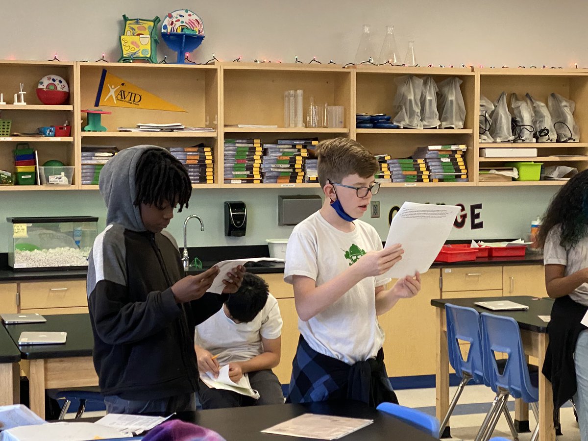 Philosophical Chairs today in Mrs. Gates’ class! Students are using text to defend their position on teens’ use of social media. <a href="/PRSMS_Eagles/">Paul R. Smith Middle</a> <a href="/PascoAVID/">Kristin Ingold</a> <a href="/FlyingAces4/">Flying Aces</a>