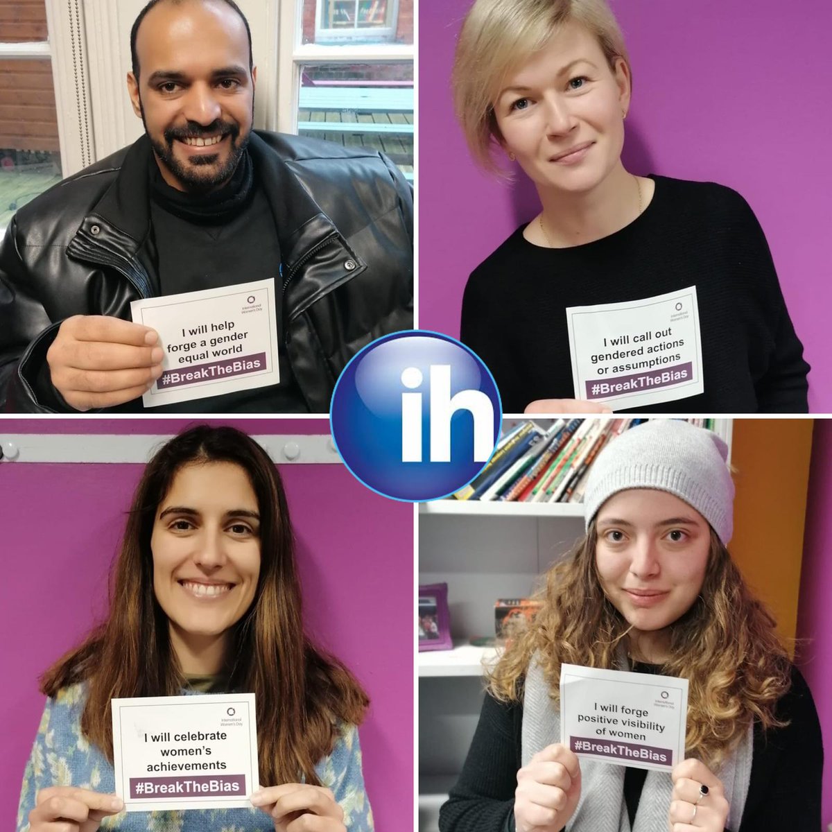 Some of our students and their pledges for #InternationalWomensDay! #iwd #ihbelfast