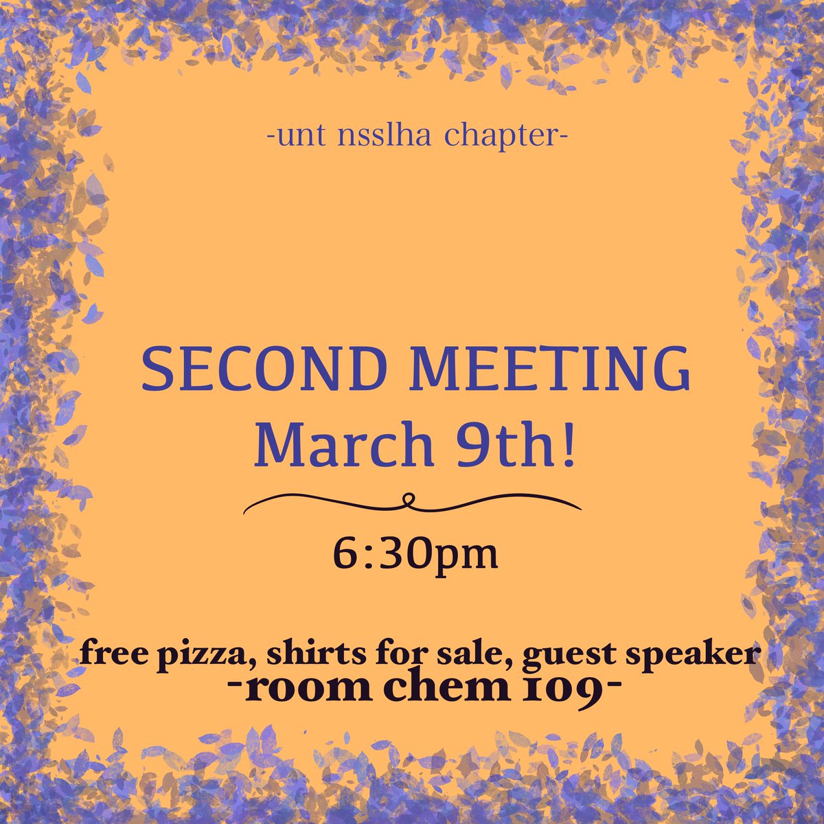 NSSLHA_UNT's tweet photo. Tonight! There will be free pizza, shirts and jackets for sale, as well as a traveling SLP as our guest speaker! You won���t want to miss it! ##unt #gomeangreen #slp #audiology https://t.co/5Q4izua1L4