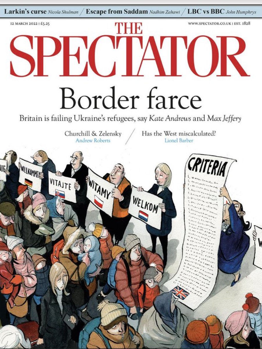 Blimey. If they’ve lost the Spectator, they’ve lost.