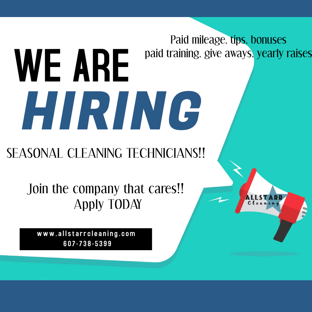 AllstarrClean's tweet image. #wearehiring #allstarrcleaning #twintiers #southerntier #elmira #corning #bath #horseheads #bigflats