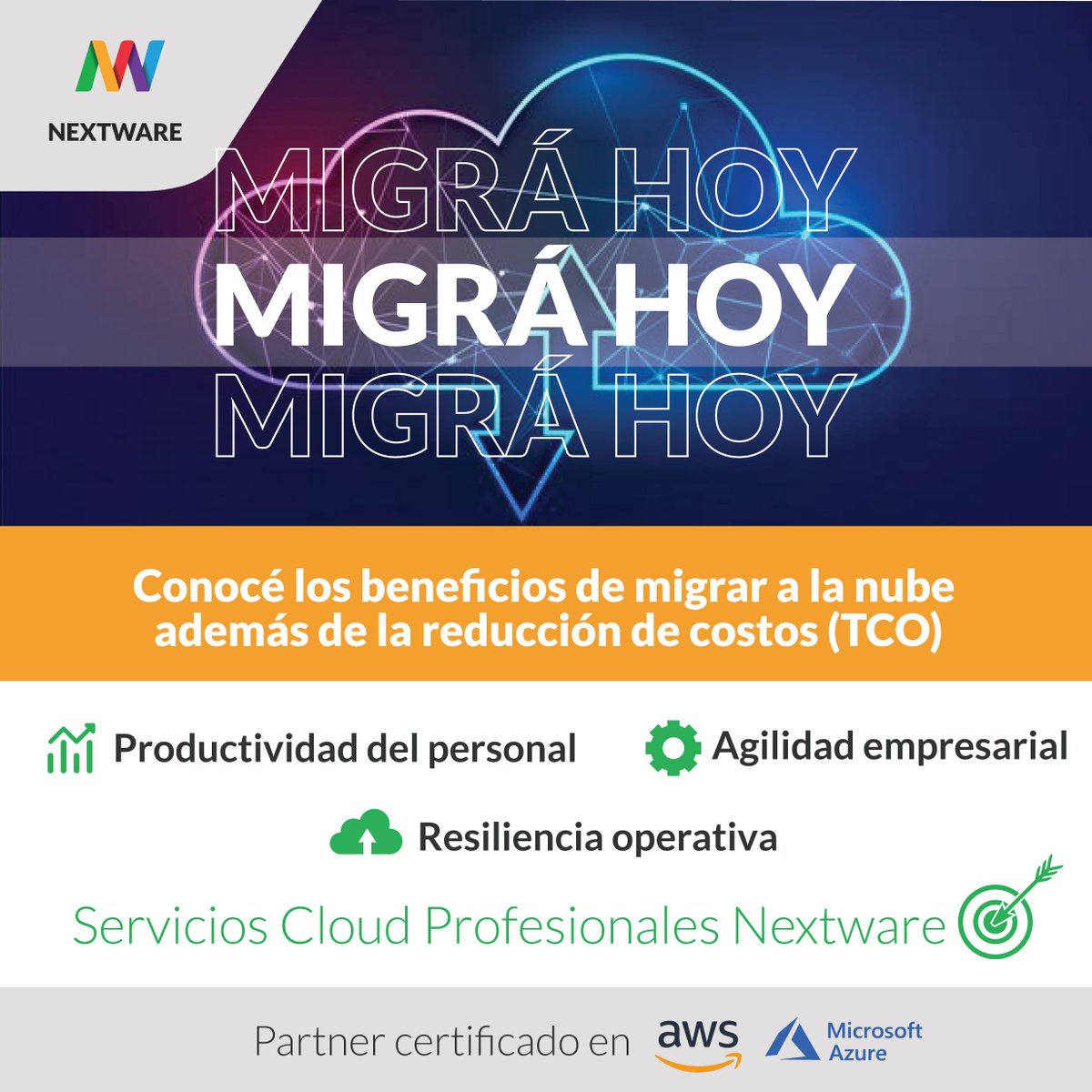 🚀 | Migrá HOY tu PYME hacia la Nube

👓 Te invitamos a leer el articulo en nuestro BLOG:
>> nextware.com.ar/blog/cuales-so… <<

🤝 Agenda tu reunión haciendo clic en el enlace:
>> nextware.com.ar/servicios-clou… <<

#somosNextware #evolucion #cloud #nube #it #mardelplata #argentina #pymes