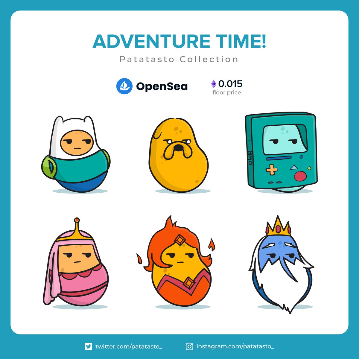Patatasto_'s tweet photo. Who's ready for Adventure Time?!
100% Custom-made illustration
No gas fee

#nft #nftart #nftcollector #nftcommunity #nftcollectibles #nftartwork #nftcollector #nftartist #nftdrop #nftgallery #patatasto #artist #bitcoin #cryptocurrency #polygon #opensea #openseaart  #adventuretime https://t.co/FpdQCAMh9u