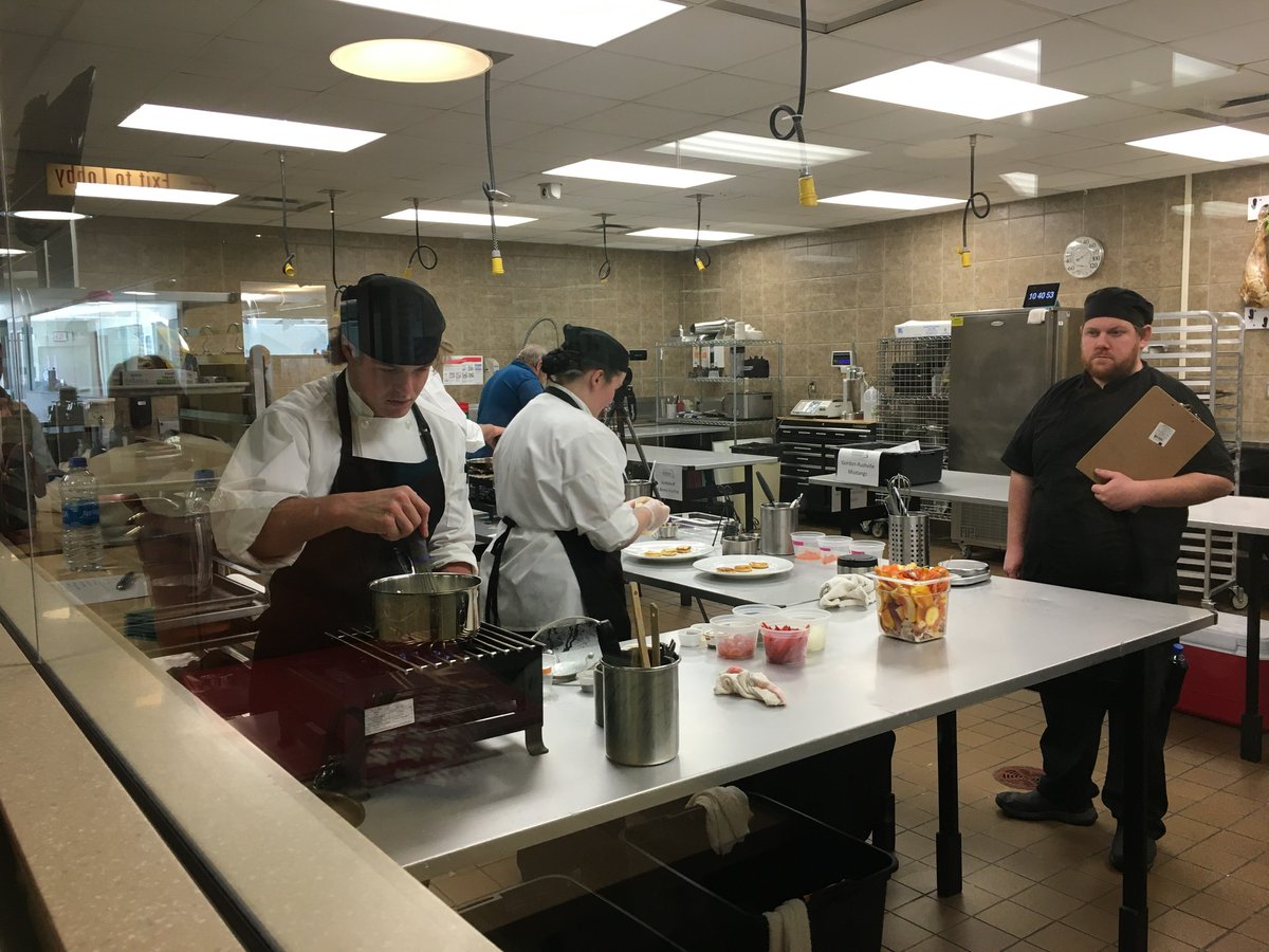 MilfordEagles's tweet photo. Milford Soar was a "fork" to be reckoned with at the State ProStart Finals!  Congrats to Carter, Cabe, &amp; Marisa on Best Entree, Best Menu, &amp; your STATE CHAMPIONSHIP finish!  Milford Soar punched their ticket to nationals in Washington D.C. in May! #Milfordsoar https://t.co/8VxqcOiyKc