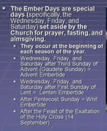 Mtherese11's tweet photo. Today is an Ember Day:
Lenten Embertide
#EmberWednesday
#Fasting

(Easy way to remember: Lucy, Cruci, Lenty, Penty) https://t.co/judjyUpkel