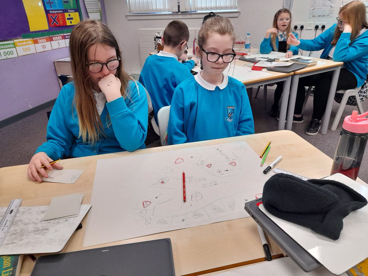 MrsCGreenhill's tweet photo. Primary 7 have been designing some board games with a fair-trade a d eco focus for the P4/3 class to play. https://t.co/e93CXCE8LM