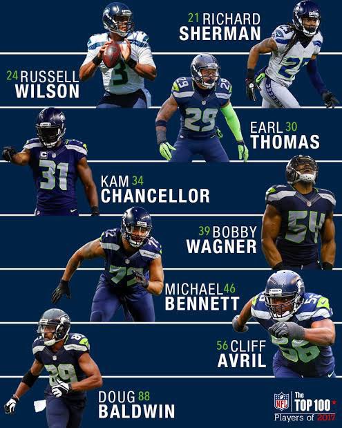 Iam_the12's tweet photo. ゆっくり考えてみると、やっ��りseahawksを好きにな���たのはdefenseのメンバーが好きだったからなんだろうなと思う。

Wagnerをはじめ、Earl ThomasやCliff Avril、Kam Chancellor、Michael  Bennet、Frank Clark、Richard Sherman、KJ Wright

この辺りの選手が大好きだったんだなと感じる。 https://t.co/I17icFc78F