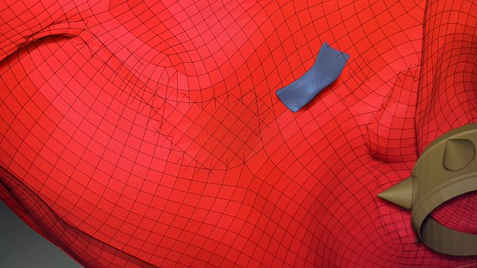 感覚でザクザク作ってるとこういうのができて、やっぱ治すにはダイナメッシュかけてやり直すしかないか 