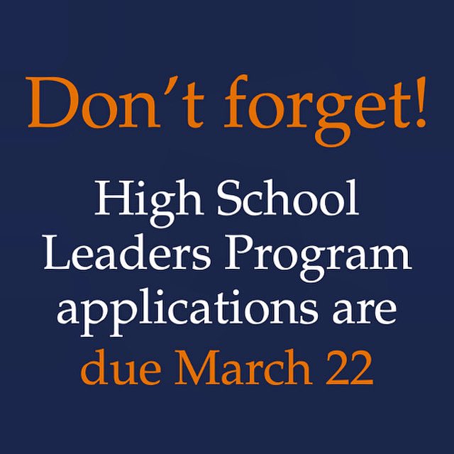 SorensenUVA's tweet photo. Are you thinking about applying to #HSLP? Know someone who might be a good fit for the program? We just wanted to remind you that applications are due in less than two weeks! You can fill yours out here: https://t.co/yJj68IG0YI https://t.co/UPnHiuSevT