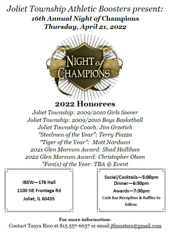 JTHS Athletic Boosters Hosts 16th Annual Night of Champions
bit.ly/34ra0xt