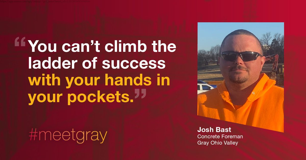 lifeatgray's tweet photo. Meet Josh! He's an experienced Concrete Foreman who takes pride in teaching and bringing order to the jobsite. For nearly 18 years, he's been a part of the #GrayFamily.
When he's not working, he enjoys spending time with his kids. Thanks for your hard work, Josh! #MeetGray https://t.co/5LYo617fiF