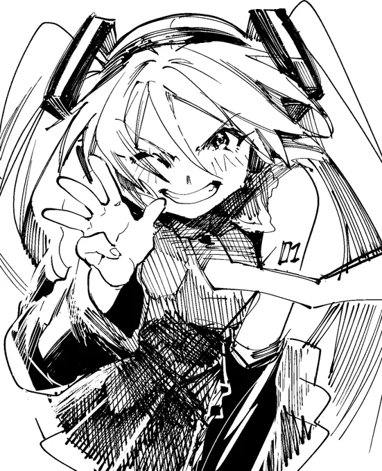 いつもありがとう
#ミクの日 