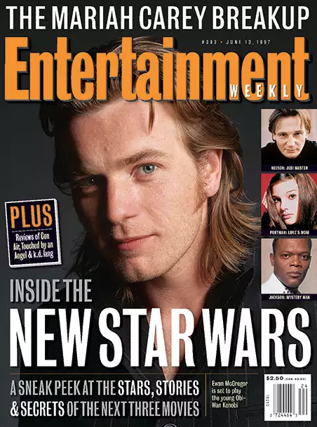 emcgregorbrasil's tweet photo. A NOSTALGIA, PAI!!! A Entertainment Weekly criou uma matéria, em seu site, que reune todas as capas de Star Wars que foram publicadas por eles ao longo dos anos.

13 Junho de 1997 |  26 Março de 1999 | 21 Maio de 1999 | 17 Maio de 2002 https://t.co/t4fCMfnFk6