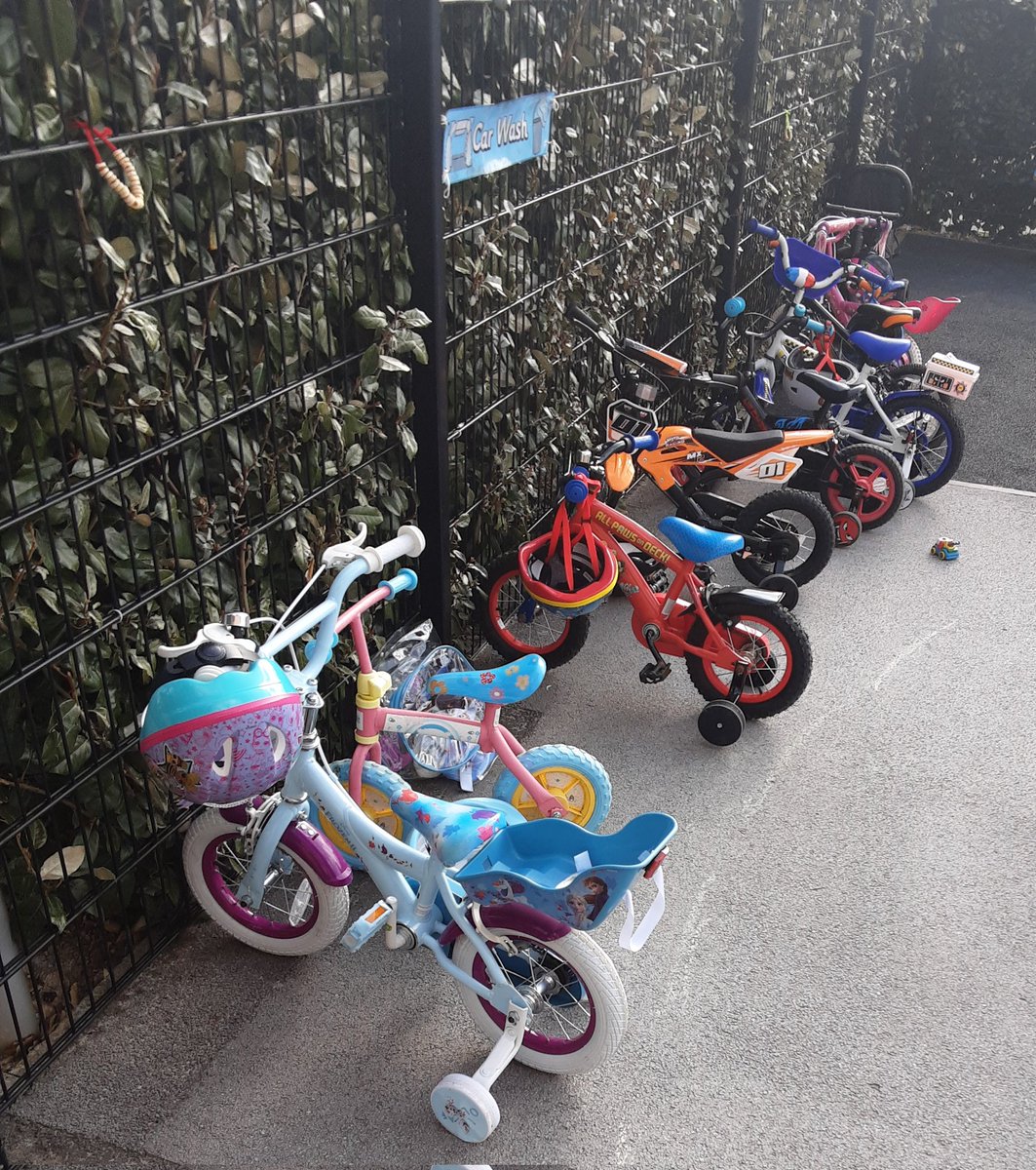 gcpfs1's tweet image. As part of their physical development the children in Waddles Nursery have enjoyed bringing their own bikes in to school this week @PrimaryGreat #gcpphysicaldevelopment
