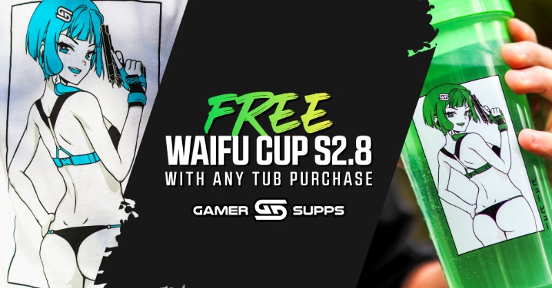 Gamer Supps GG Waifu Shaker Cup S2.8 Sharpshooter Limited Edition Cup Only  NEW