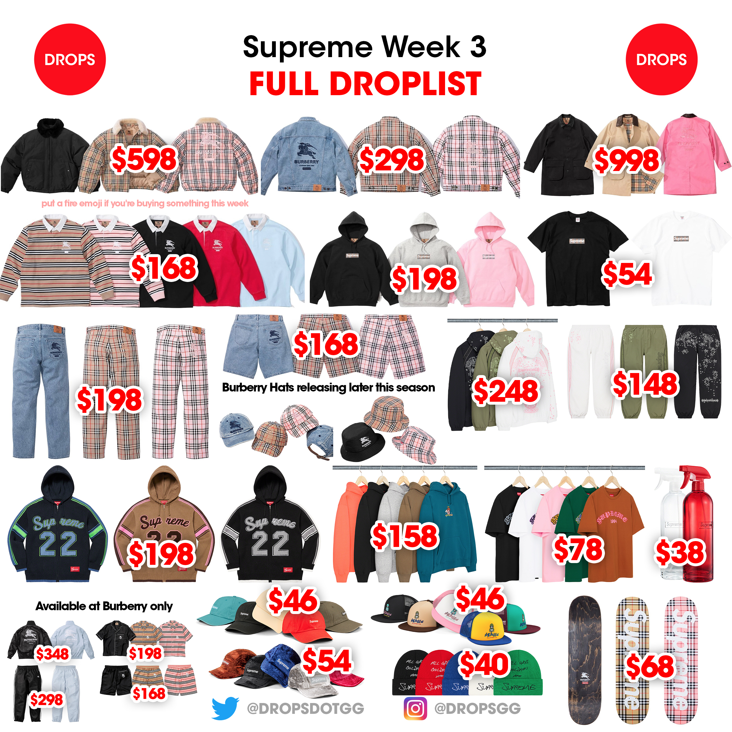 Supreme Drops on X:  / X