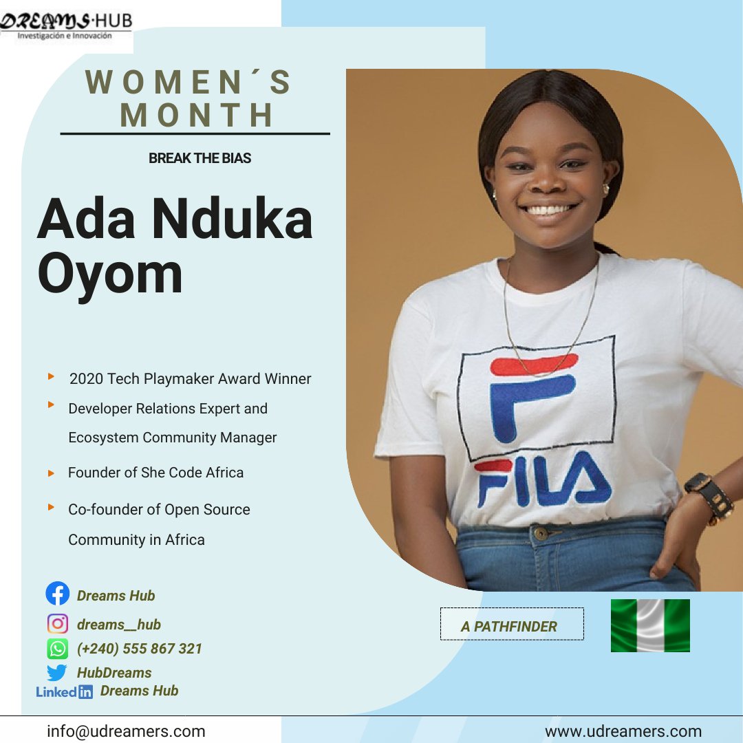 HubDreams's tweet photo. 💎WOMAN OF THE DAY💎

@Kolokodess is the Founder, @SheCodeAfrica, a non-profit, dedicated to building an active community of women in tech. It has since impacted over 10, 000 women members across 17 African countries.

 #MesDeLaMujer #InternationalWomensMonth #IWD2022 https://t.co/5Uj5LhfgVl