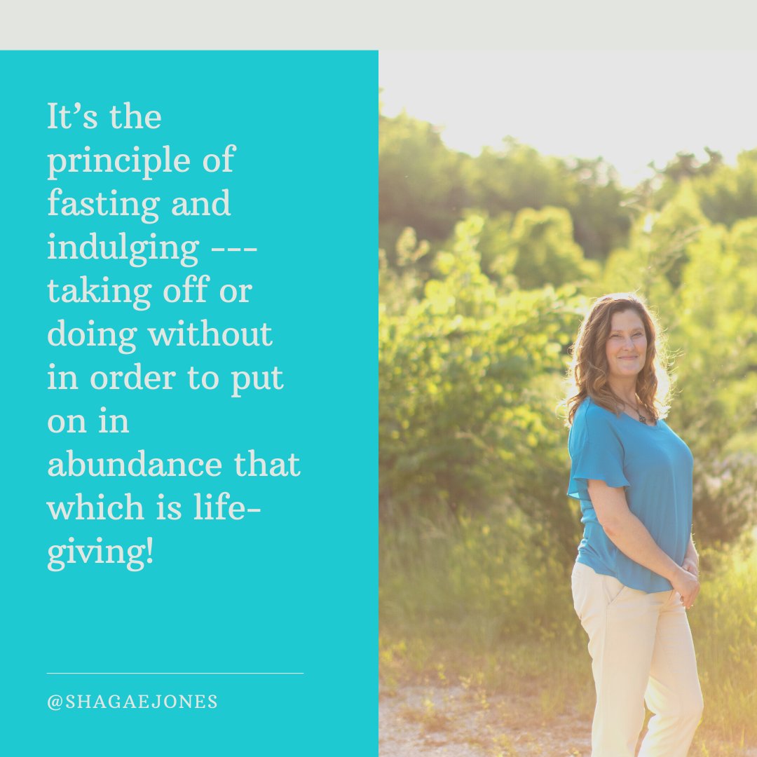 ShagaeJones's tweet photo. It’s the principle of fasting and indulging --- taking off or doing without in order to put on in abundance that which is life-giving! https://t.co/vyBUd7jxSo