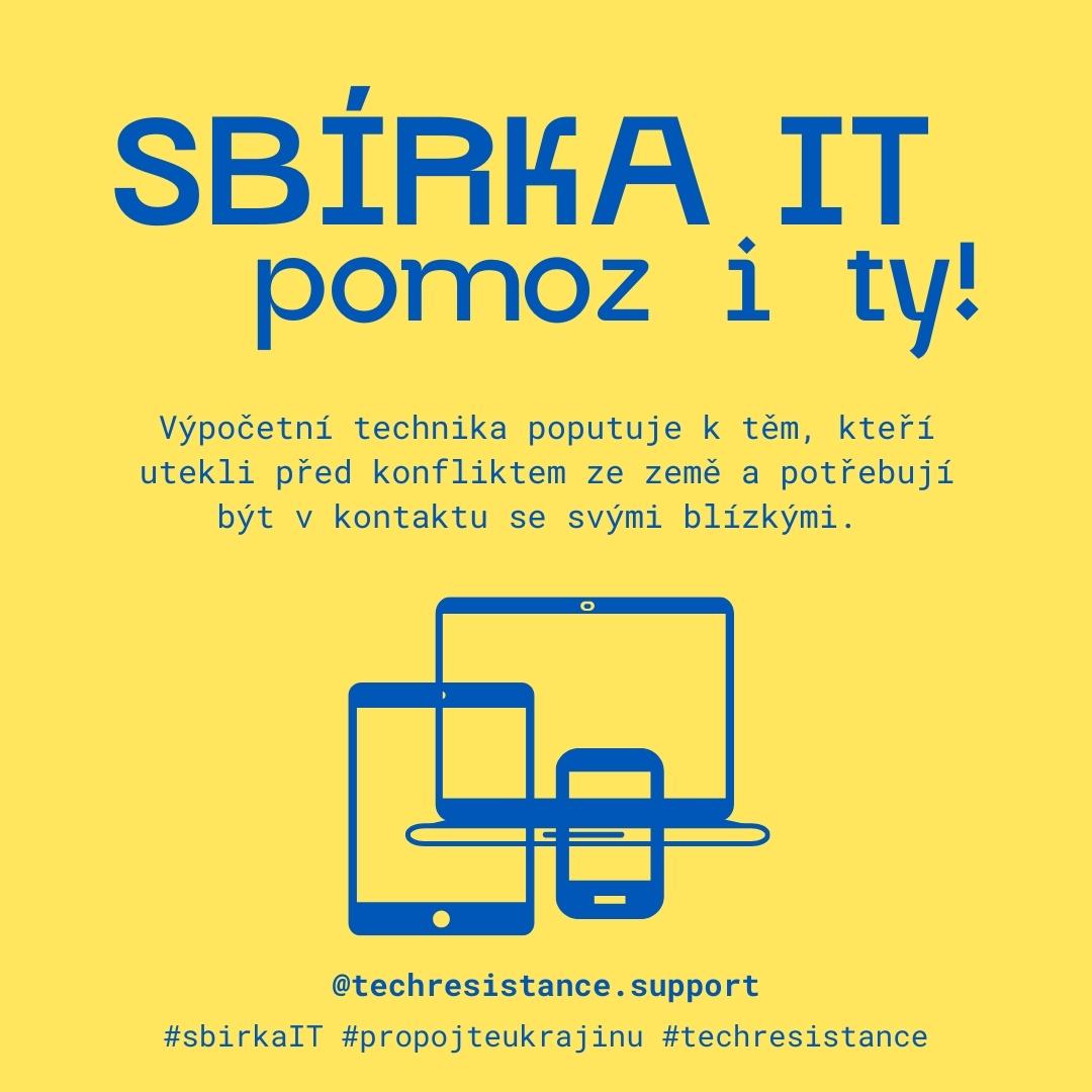 fameplay_tv's tweet photo. Máte doma nepoužívané telefony, laptopy, power banky a další výpočetní techniku? Svá zařízení můžete přinést na sběrná místa v Praze a Brně, odkud poputují na pomoc Ukrajině 🇺🇦 Více informací 👉 https://t.co/Ntd8sMgDlw #TechResistance https://t.co/YOt7Tznd3x