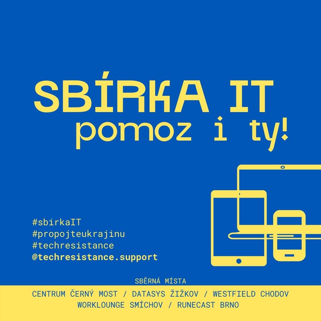 fameplay_tv's tweet photo. Máte doma nepoužívané telefony, laptopy, power banky a další výpočetní techniku? Svá zařízení můžete přinést na sběrná místa v Praze a Brně, odkud poputují na pomoc Ukrajině 🇺🇦 Více informací 👉 https://t.co/Ntd8sMgDlw #TechResistance https://t.co/YOt7Tznd3x