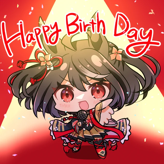 キタちゃんお誕生日おめでとうございます🏮✨
#ウマ娘 #キタサンブラック #キタサンブラック生誕祭2022 