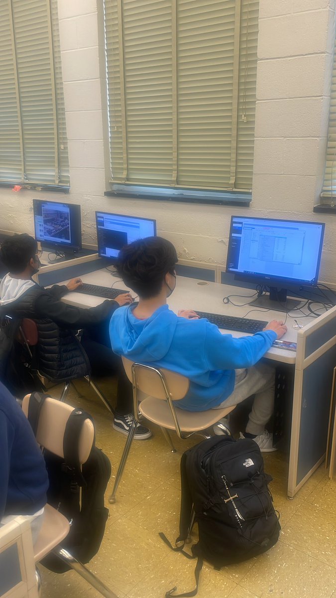 DHS_AOIT's tweet photo. DHS AOIT Students working on CyberStart America challenge on our Cyber Wednesday. So far 5 students have qualified for the scholarship round! https://t.co/MeTbpU1NBP