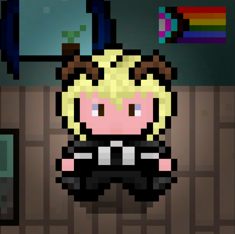 dioscorides_jp's tweet photo. I have to thank and congratulate the one only @ego_rangel for his @Pixonez project❤️🏳️‍🌈✊

I love my chimera anto OG so much and now we have a ⛏️

#pixelart #conceptart https://t.co/n3qgsRYnxz